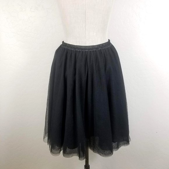 Comme Toi Tulle A-Line Knee Length Skirt - Picture 5 of 8